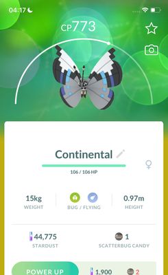 #666 Vivillon Continental Pattern Trade - Pokemon GO Trade
