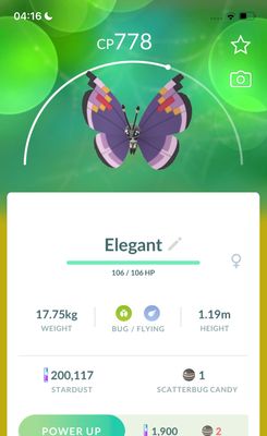 #666 Vivillon Elegant Pattern Trade - Pokemon GO Trade