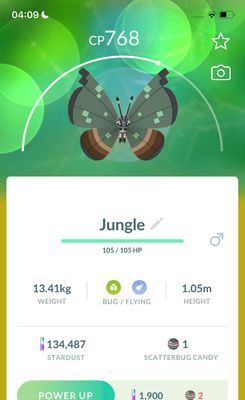 #666 Vivillon Jungle Pattern Trade - Pokemon GO Trade