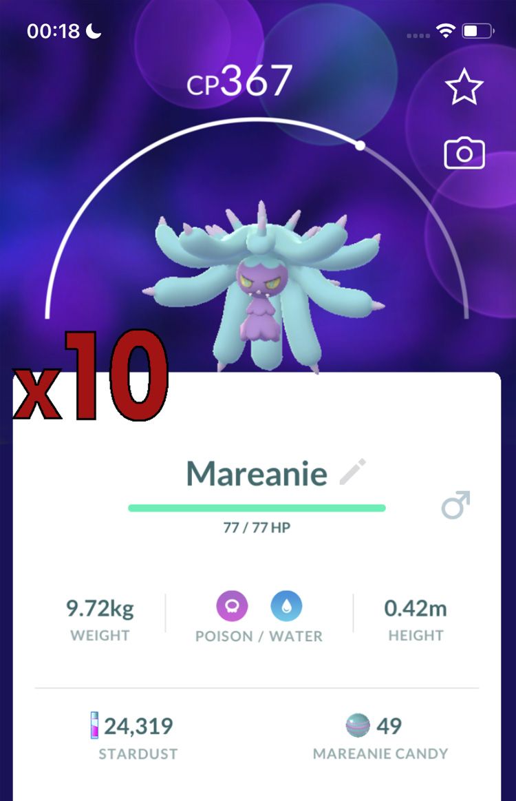 Mareanie [x10] - Pokemon GO Trade