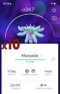 Mareanie [x10] - Pokemon GO Trade