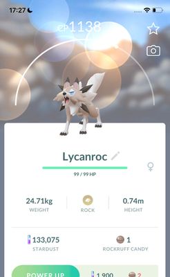 #745 Lycanroc (Midday Form) Trade Service - Pokemon GO Trade