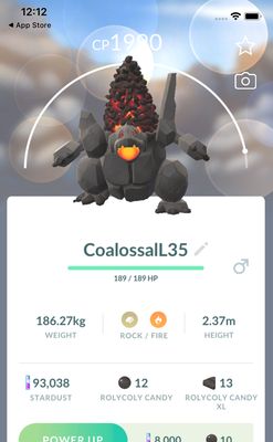 Coalossal Lv35 Trade - Pokemon GO Trade