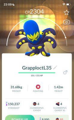 Grapploct Lv35 Trade - Pokemon GO Trade