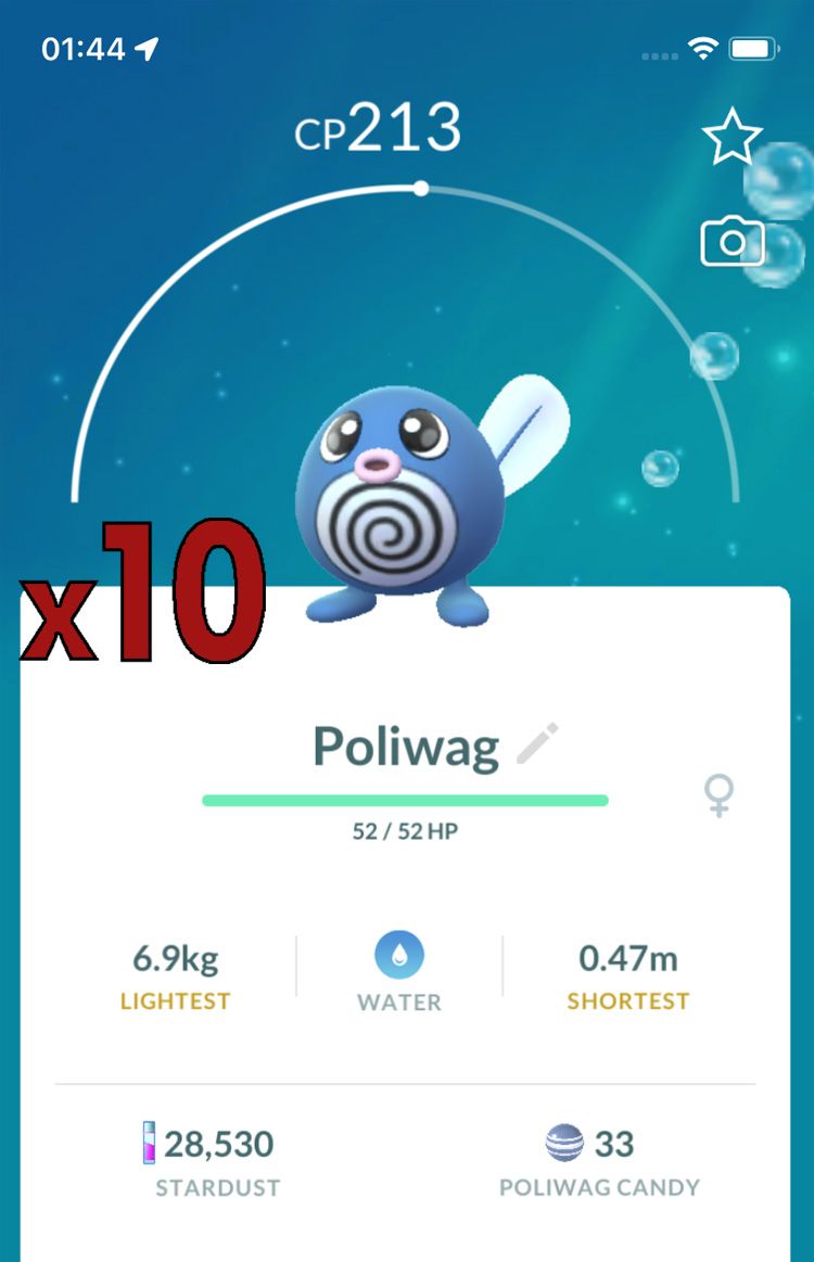 Poliwag [x10] - Pokemon GO Trade Service