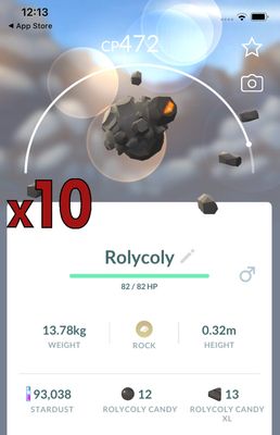 Rolycoly [x10] - Pokemon GO Trade Service