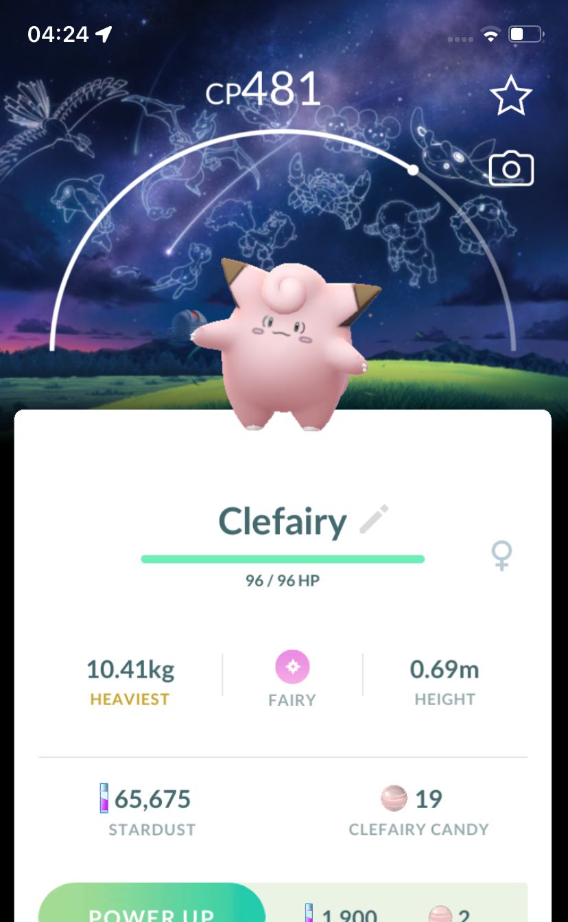 Clefairy with Special Background Trade - Pokemon GO Trade