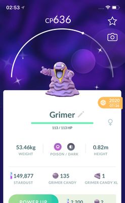 Shiny Alolan Grimer 2020 Trade (Guaranteed Lucky) - Pokemon GO Trade