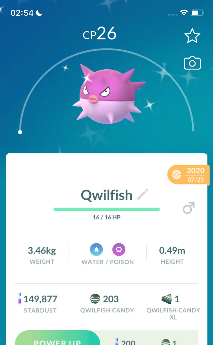 Shiny Qwilfish 2020 Trade (Guaranteed Lucky) - Pokemon GO Trade