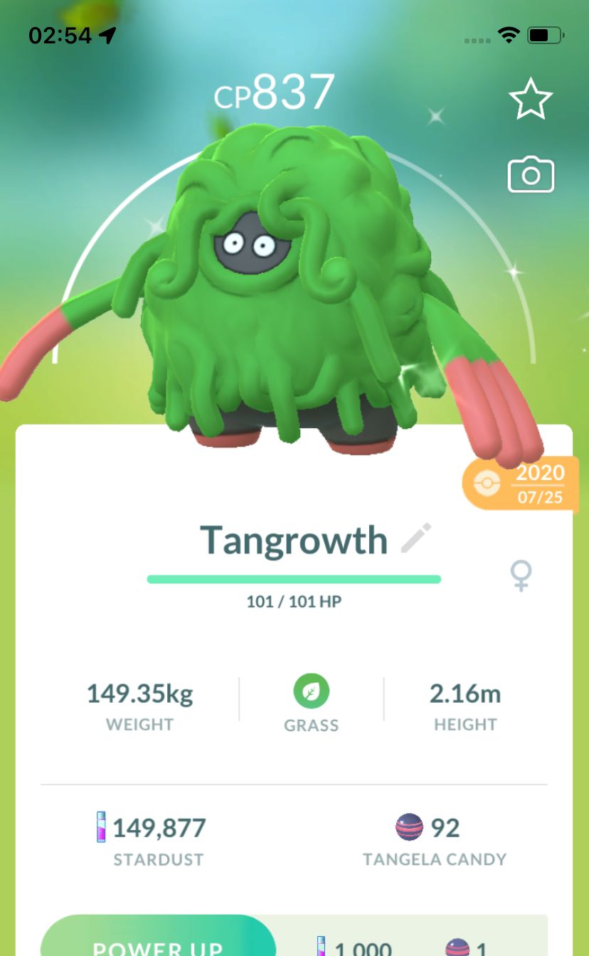 Shiny Tangrowth 2020 Trade (Guaranteed Lucky) - Pokemon GO Trade