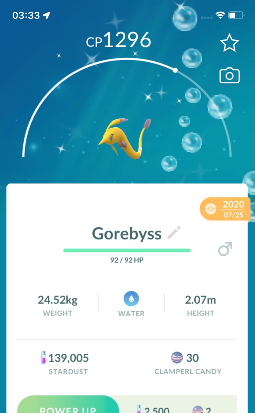 Shiny Gorebyss 2020 Trade (Guaranteed Lucky) - Pokemon GO Trade