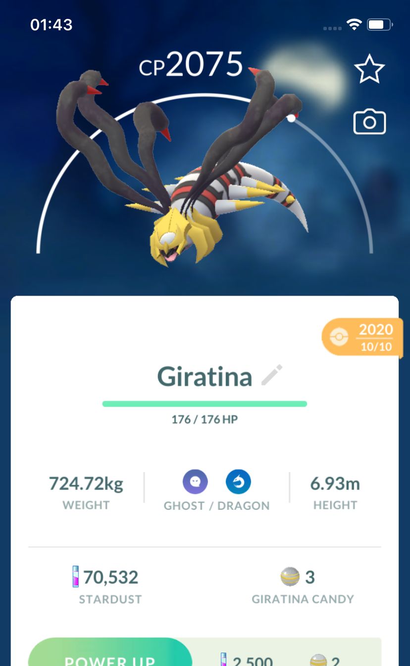 Giratina Origin Form 2020 Trade (Guaranteed Lucky) - Pokemon GO Trade