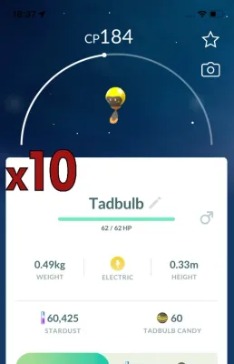 Tadbulb [x10] - Pokemon GO Trade Service