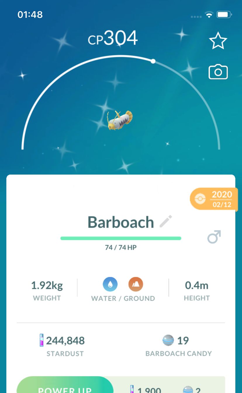 Shiny Barboach 2020 Trade (Guaranteed Lucky) - Pokemon GO Trade