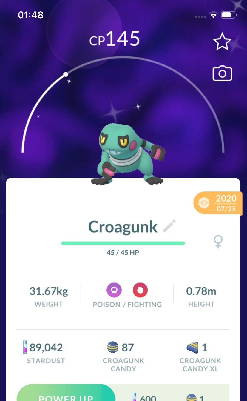 Shiny Croagunk 2020 Trade (Guaranteed Lucky) - Pokemon GO Trade