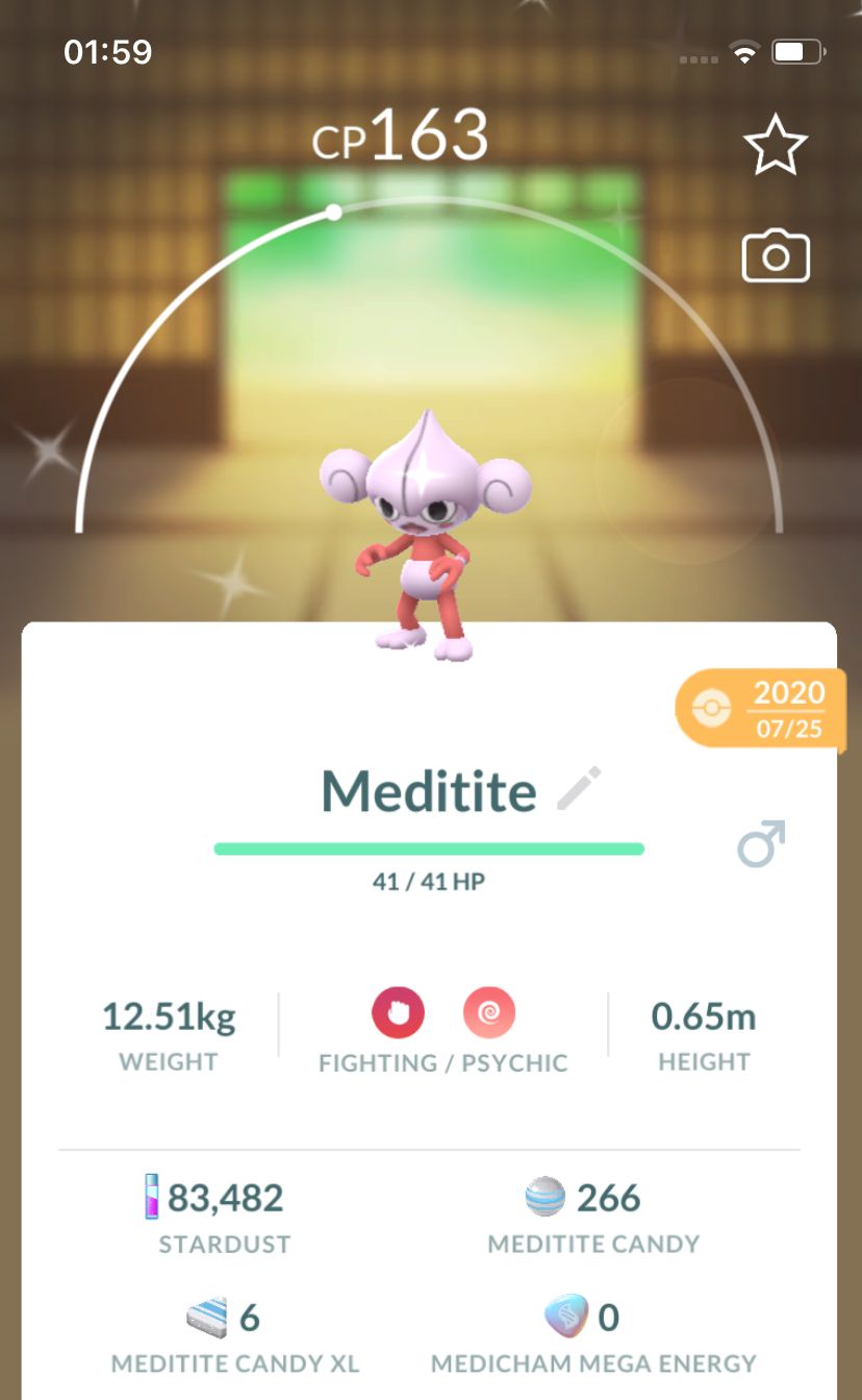 Shiny Meditite 2020 Trade (Guaranteed Lucky) - Pokemon GO Trade