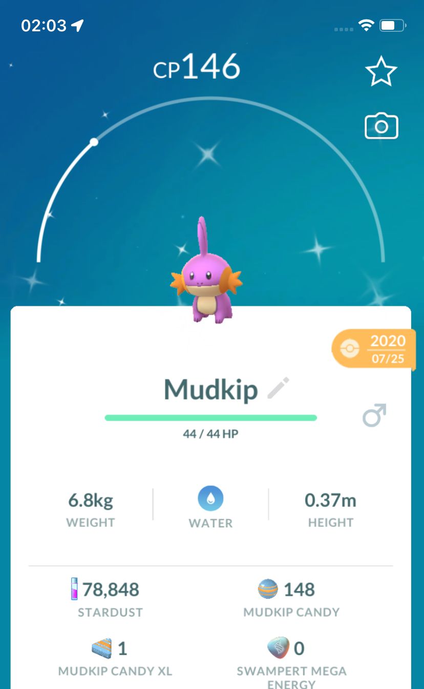 Shiny Mudkip 2020 Trade (Guaranteed Lucky) - Pokemon GO Trade