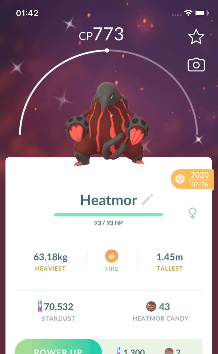 Shiny Heatmor 2020 Trade (Guaranteed Lucky) - Pokemon GO Trade