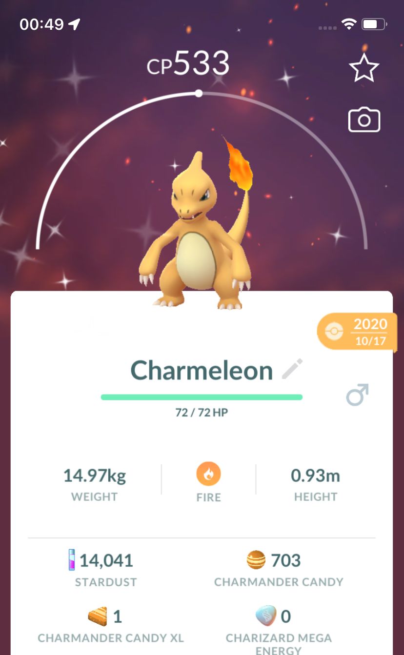 Shiny Charmeleon 2020 Trade (Guaranteed Lucky) - Pokemon GO Trade