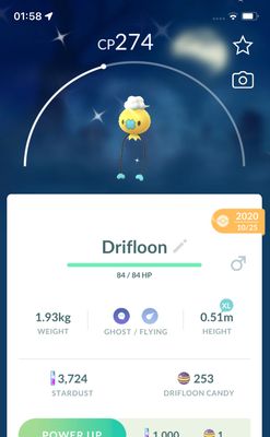 Shiny Drifloon 2020 Trade (Guaranteed Lucky) - Pokemon GO Trade