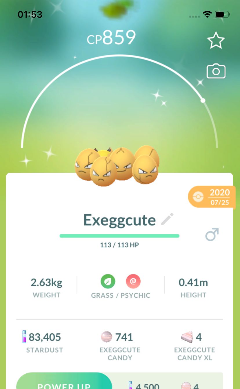 Shiny Exeggcute 2020 Trade (Guaranteed Lucky) - Pokemon GO Trade