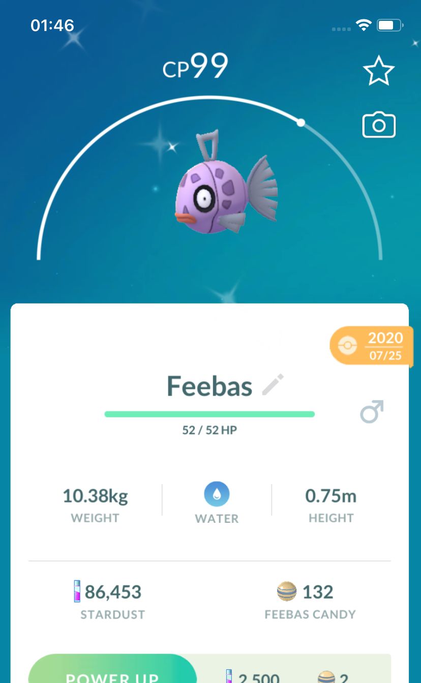 Shiny Feebas 2020 Trade (Guaranteed Lucky) - Pokemon GO Trade