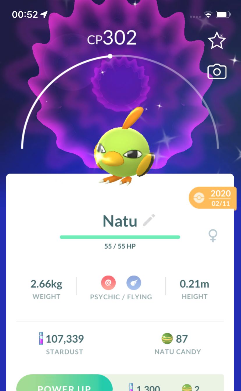Shiny Natu 2020 Trade (Guaranteed Lucky) - Pokemon GO Trade