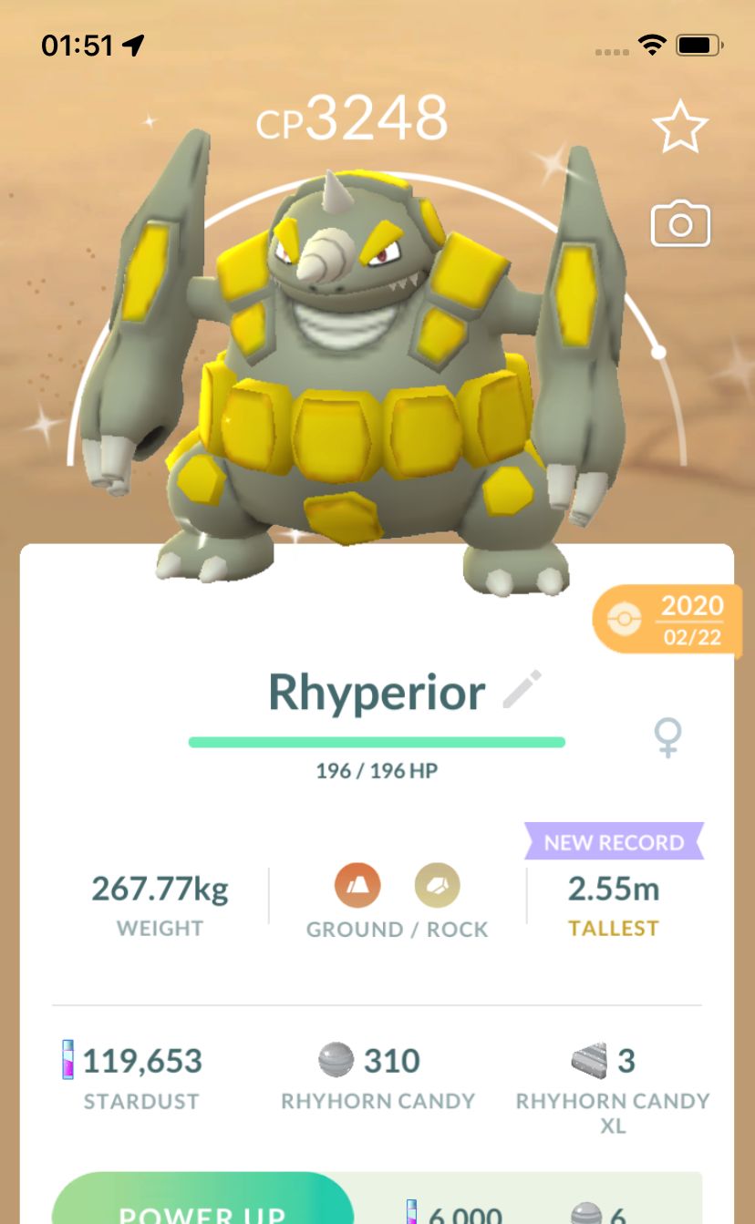 Shiny Rhyperior 2020 Trade (Guaranteed Lucky) - Pokemon GO Trade