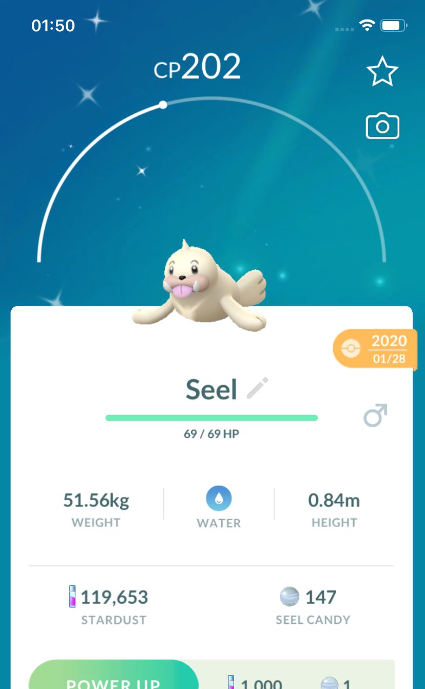 Shiny Seel 2020 Trade (Guaranteed Lucky) - Pokemon GO Trade