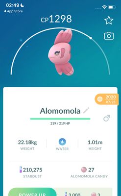 Alomomola 2020 (Guaranteed Lucky) - Pokemon GO Trade