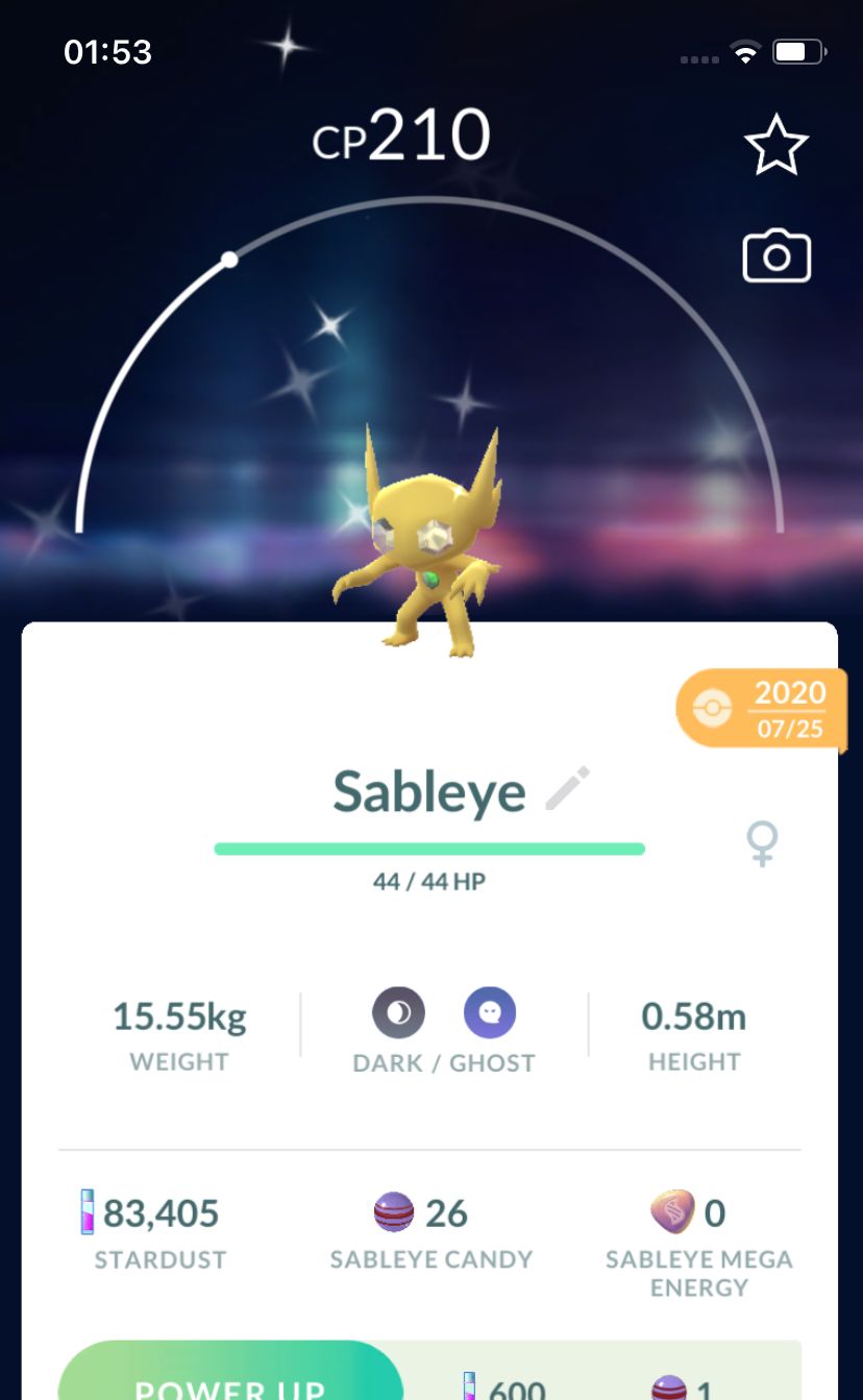 Shiny Sableye 2020 Trade (Guaranteed Lucky) - Pokemon GO Trade
