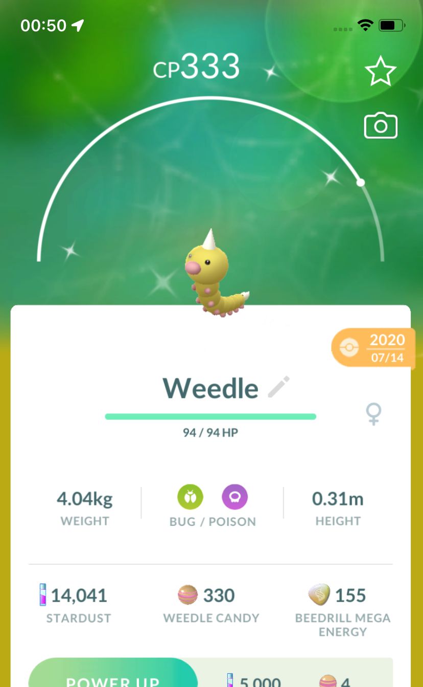Shiny Weedle 2020 Trade (Guaranteed Lucky) - Pokemon GO Trade