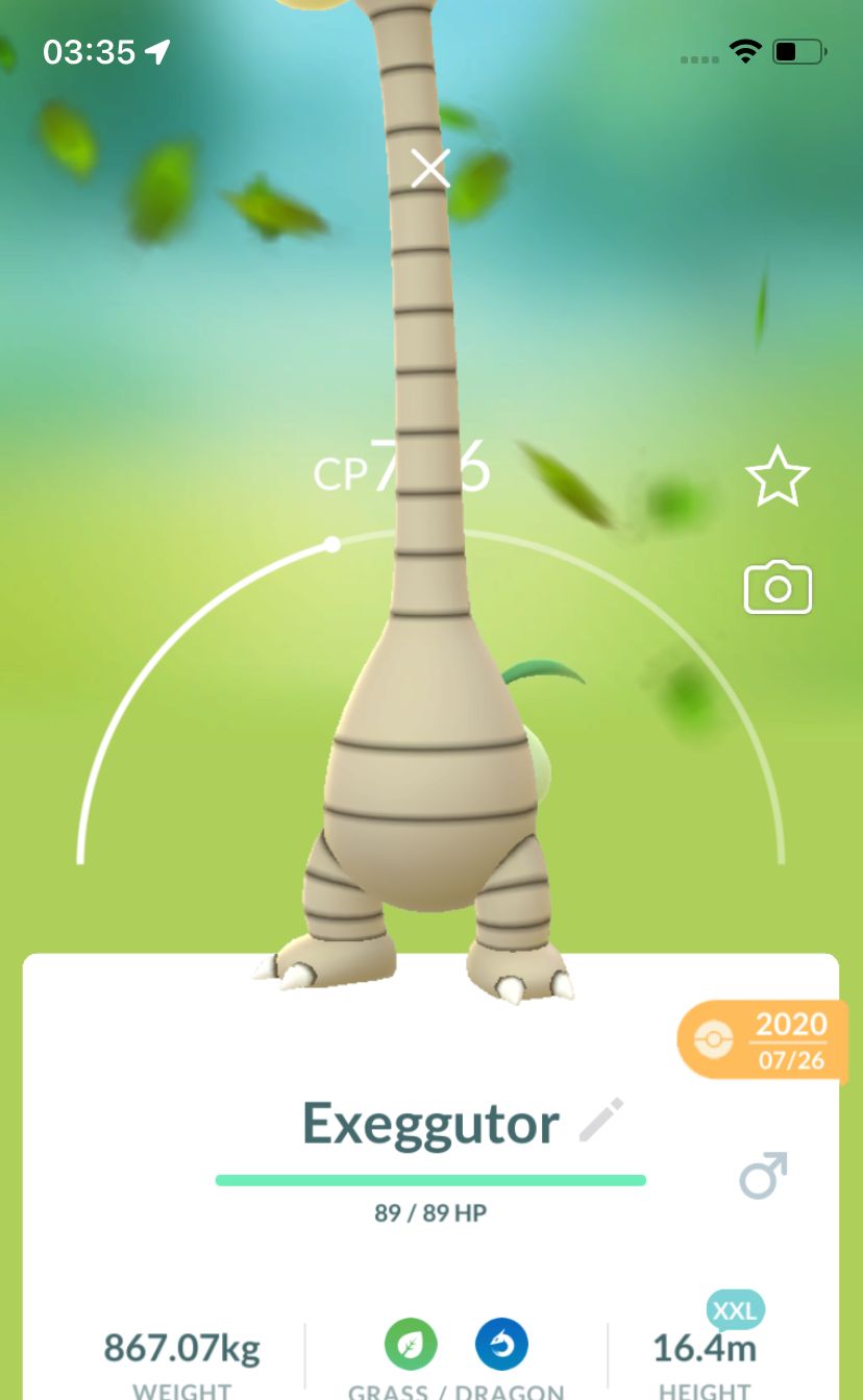 Alolan Exeggutor 2020 (Guaranteed Lucky) - Pokemon GO Trade
