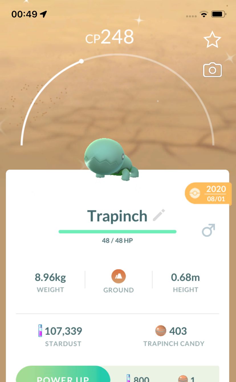 Shiny Trapinch 2020 Trade (Guaranteed Lucky) - Pokemon GO Trade