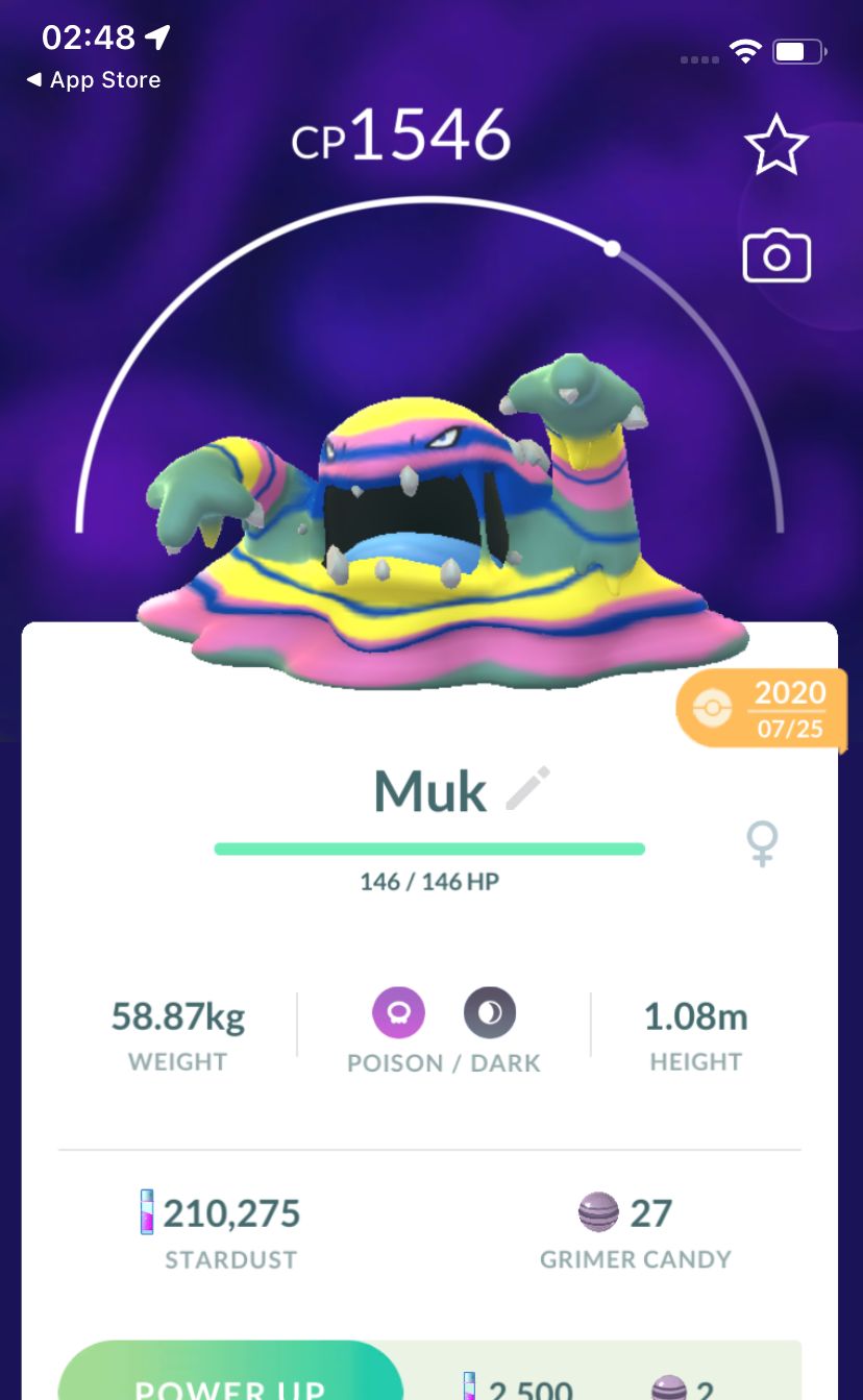 Alolan Muk 2020 (Guaranteed Lucky) - Pokemon GO Trade