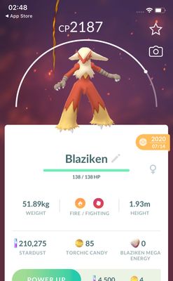 Blaziken 2020 (Guaranteed Lucky) - Pokemon GO Trade