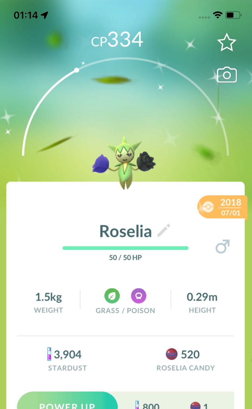 Shiny Roselia 2018 Trade (Guaranteed Lucky) - Pokemon GO Trade