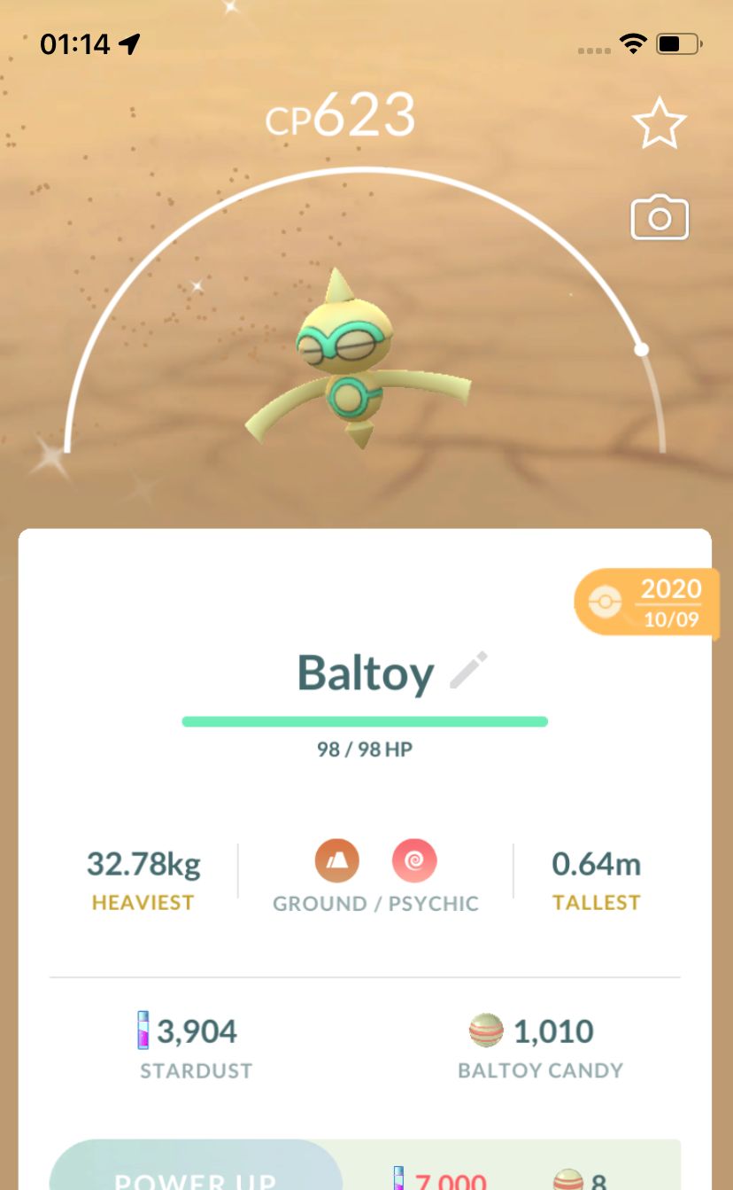 Shiny Baltoy 2020 Trade (Guaranteed Lucky) - Pokemon GO Trade