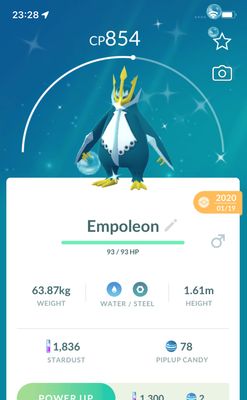 Shiny Empoleon 2020 Trade (Guaranteed Lucky) - Pokemon GO Trade