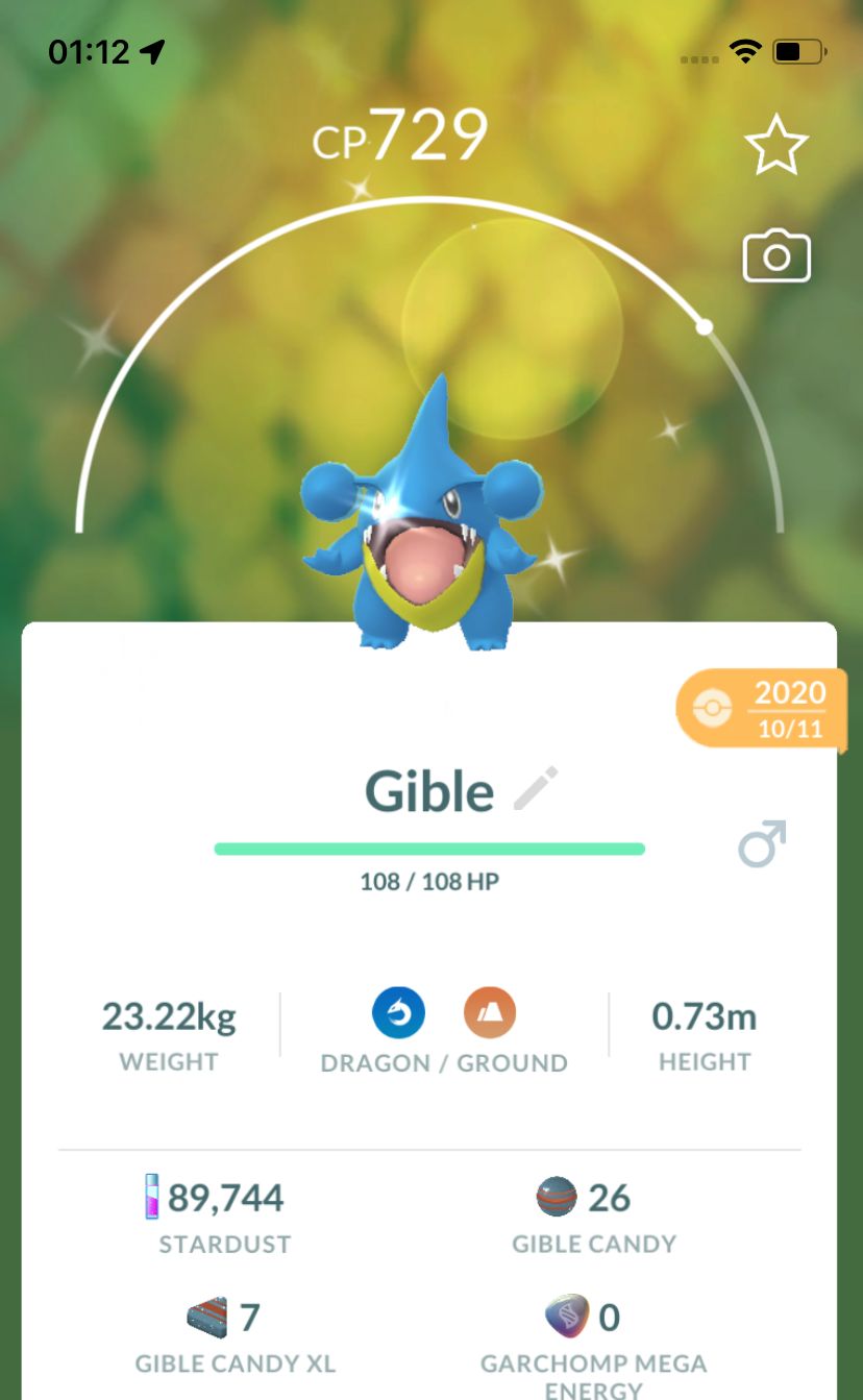 Shiny Gible 2020 Trade (Guaranteed Lucky) - Pokemon GO Trade