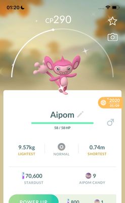 Shiny Aipom 2020 Trade (Guaranteed Lucky) - Pokemon GO Trade