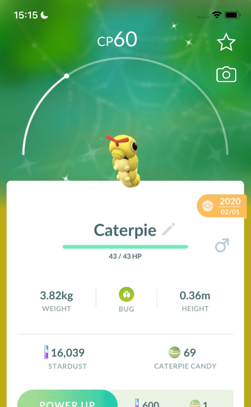 Shiny Caterpie 2020 Trade (Guaranteed Lucky) - Pokemon GO Trade
