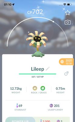 Shiny Lileep 2020 Trade (Guaranteed Lucky) - Pokemon GO Trade