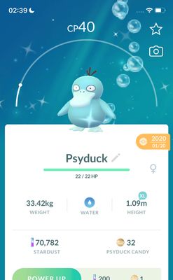 Shiny Psyduck 2020 Trade (Guaranteed Lucky) - Pokemon GO Trade