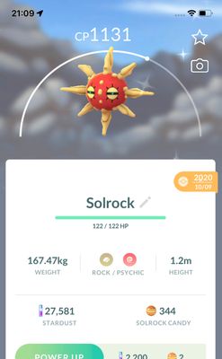 Shiny Solrock 2020 Trade (Guaranteed Lucky) - Pokemon GO Trade