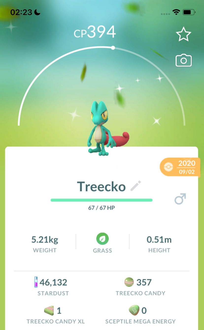 Shiny Treecko 2020 Trade (Guaranteed Lucky) - Pokemon GO Trade
