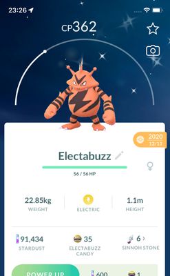 Shiny Electabuzz 2020 Trade (Guaranteed Lucky) - Pokemon GO Trade
