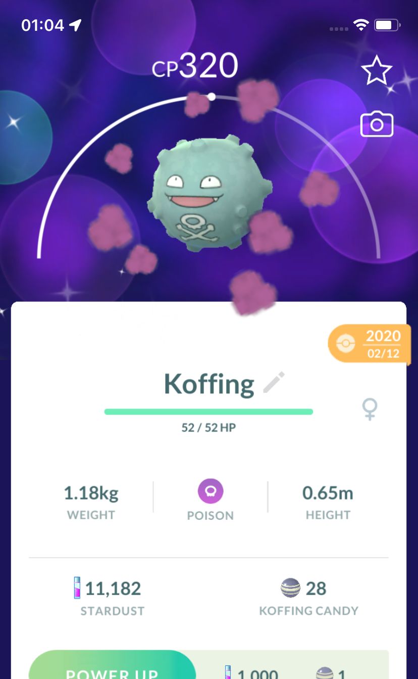 Shiny Koffing 2020 Trade (Guaranteed Lucky) - Pokemon GO Trade