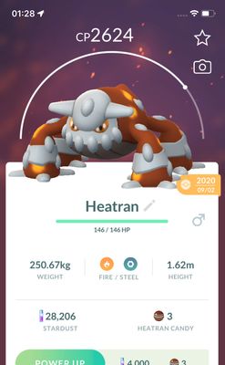 Heatran 2020 Trade (Guaranteed Lucky) - Pokemon GO Trade