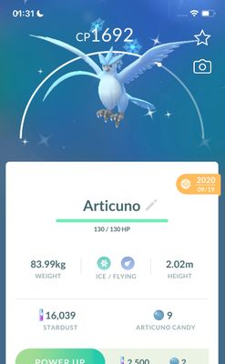 Shiny Articuno 2020 Trade (Guaranteed Lucky) - Pokemon GO Trade